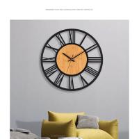 Reloj de Pared de Números Romanos Nórdicos de 3D Silencioso, Preciso, Decoración de Sala de Estar - details 11