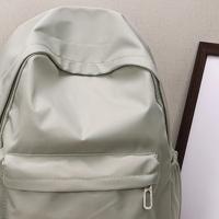 Mochila escolar impermeable de gran capacidad para mujer, mochila escolar con cremallera suave, Color sólido, mochila informal para adolescentes y niñas, suministro para estudiantes - details 16