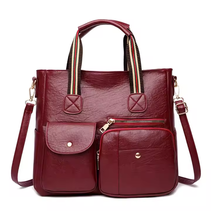 Bolso de mensajero con múltiples bolsillos para mujer, bolso de mano de temperamento para mujer, bolso de compras para citas, moda OL - 1