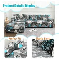 Fundas elásticas largas para chaise, funda en forma de L, protector de sofá de esquina derecha e izquierda - details 2