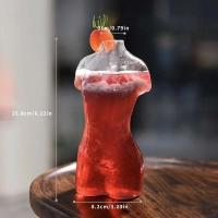 Cerveza Mujer Body Art Glass Bubble Tail Bar Copa de vino tinto personalizada - details 5