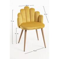 Sillas de comedor - Silla de mano de terciopelo - Verde - details 6