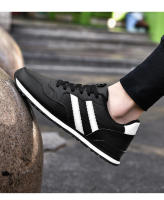 Zapatillas de deporte de cuero para hombre, zapatos deportivos informales para exteriores, antideslizantes, transpirables, cómodos para caminar - details 21