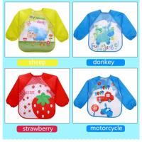 Babero de manga larga impermeable para niños, delantal de EVA, bata de alimentación, ropa para comer - details 3
