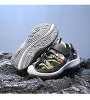 Sandalias de playa para niños, zapatos deportivos antideslizantes, transpirables, suaves, planos, Punta cerrada, seguridad, Verano - details 10