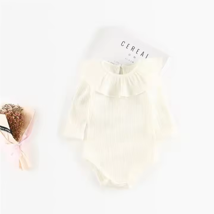 Body de manga larga de algodón para niña recién nacida, monos para bebé, ropa para bebé, Primavera - 1