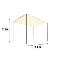 Parasol portátil para exteriores(solo contiene lona. no contiene estantes) - details 2