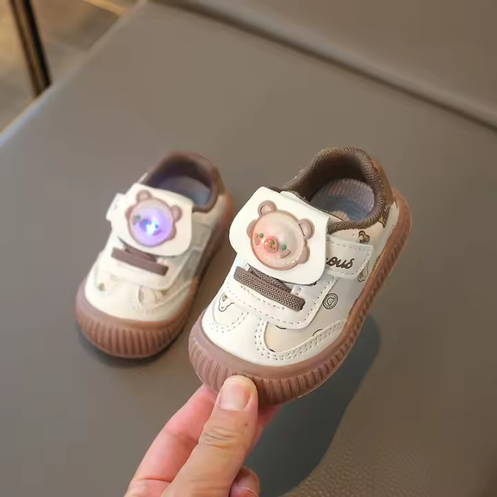 Zapatos Informales Antideslizantes Para Niñas, Zapatillas Versátiles De Estilo Coreano Para Aprender A Caminar, Fondo Suave, Novedad De Otoño, 2024 - 1