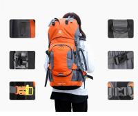 Bolsa de viaje para montañismo al aire libre, diseño reflectante nocturno, nailon, impermeable, resistente al desgaste - details 3