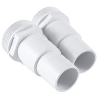 2Pcs Hose Adapter 1-1/2Inch and 1-1/4Inch Male 3-Way Washer Hose Connection for Hot Tubs Swimming Pool Hose Connector - details 1