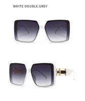 Toyear-gafas de sol cuadradas de diseñador de marca de lujo para mujer y hombre, gafas de sol Vintage con montura grande, gafas de viaje para conducir, tonos ins, UV400 - details 11
