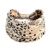 Diademas anchas para mujer, turbante anudado, diademas elásticas antideslizantes, envolturas para la cabeza bohemias, bufandas para el cabello de algodón para Yoga y entrenamiento de leopardo - details 6