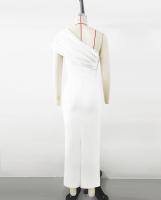 Elegante Vestido de Vendaje con Hombro Inclinado Diseño Distintivo de Alta Moda Francesa - details 17