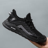 Zapatillas de moda para hombre Zapatillas de malla transpirables Suela blanda Zapatos para correr Trabajo Zapatos casuales al aire libre - details 5