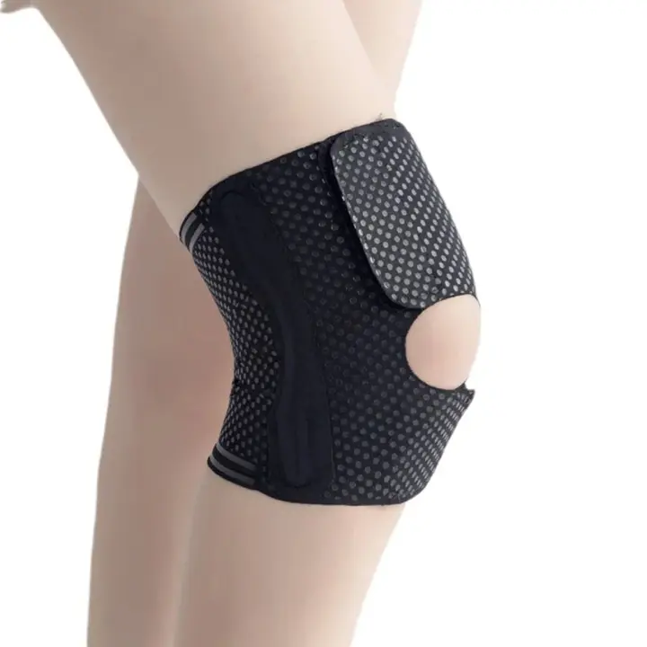 Rodilleras transpirables, soporte para rodilla, estabilizadores laterales, rodillera de compresión, rodilleras deportivas antideslizantes ultrafinas para correr y gimnasio - 1