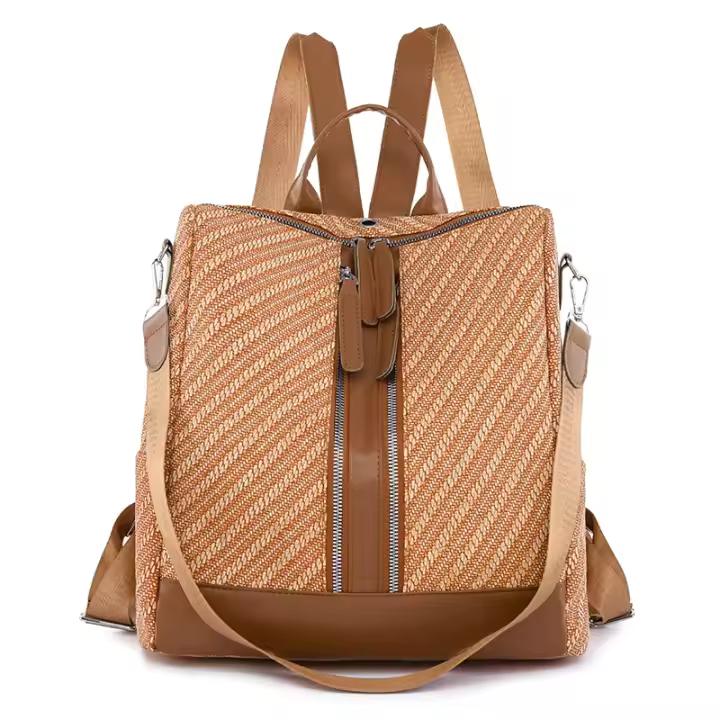 Mochila de cuero de alta capacidad para mujer, bolso de hombro de viaje, Mochilas escolares para niñas - 1