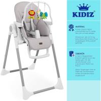 barra de juegos, tumbona para bebés, silla alta combinada para bebés, 7 respaldos ajustables en altura, crecimiento de 0 meses a 6 años, silla para bebés, gris oscuro - details 23