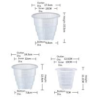 Maceta transparente de orquídeas de 10/12/15cm, macetas de orquídeas transpirables ranuradas de plástico, macetas para plantas, decoraciones de jardín y jardín - details 21