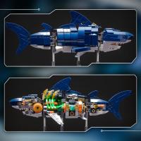 Set de Bloques de Construcción de Tiburón Mecánico Juguete de Animal Marino con Iluminación - details 3