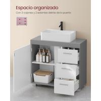 Mueble Bajo Lavabo Armario de Baño con 3 Cajones Diseño Trasero con 2 Compartimentos - details 21
