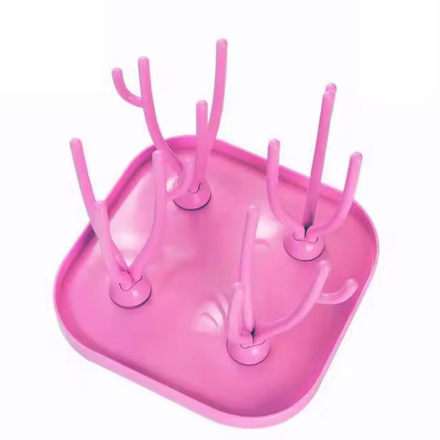 Soporte de Almacenamiento para Botella de Bebé con Secador de Pajillas y Cuchara de Alimentación Libre de BPA Herramientas de Cuidado y Limpieza para Botellas - 1