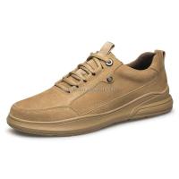 Piel de cerdo corta y regordeta de moda 2024, deportes casuales para hombres, zapatos de cuero para zapatos, pies para usar en Rusia - details 0