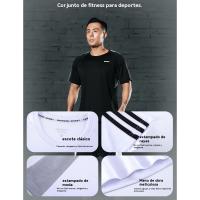 Traje de manga corta de secado rápido para hombre, ropa de fitness deportiva para correr al aire libre, LT311, Verano - details 0