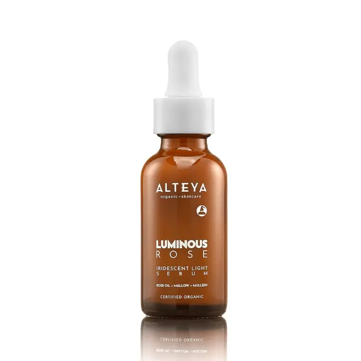 Alteya Organics Suero ligero iridiscente de rosa luminosa 1Fl Oz/ 30 ml - 1