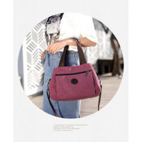 Bolso de lona para mujer, bolso de hombro informal para mujer, bolso de mensajero portátil de Color sólido que combina con todo - details 4