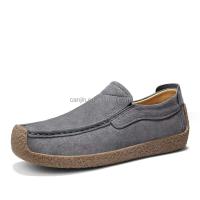 Nuevo casual con ante y cuero de caucho alto para calzado deportivo de hombre. - details 7