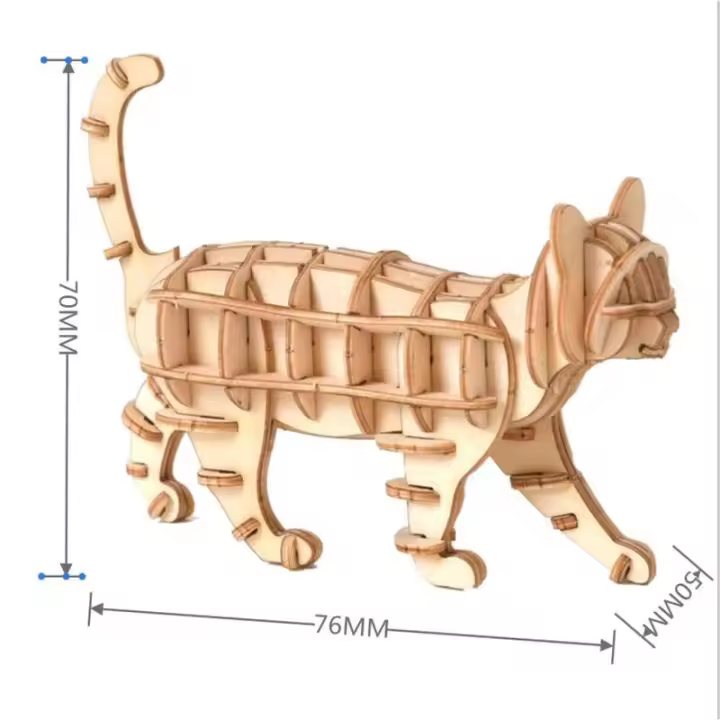 Rompecabezas de Madera 3D Juguete de Dibujo para Adolescentes y Adultos - 1