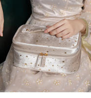 Bolsa De Cosméticos Portátil De Viaje Pequeña Bolsa De Almacenamiento De Maquillaje Para Mujeres Capacidad Grande Estilo Estelar - details 14