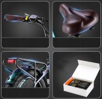 FAFREES F20 Master Bicicleta Eléctrica, Marco de Fibra de Carbono, Motor de 500W, Batería de 48V 22.5Ah, Neumáticos de 20*4,0 Pulgadas de Espesor, Frenos hidráulicos dobles, SHIMANO de 7 Velocidades, Pantalla LCD en color, Aurora Gris - details 12