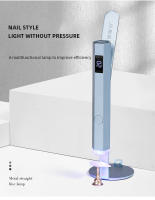 Mini lámpara Led UV de mano, secador de uñas recargable portátil para curar esmalte de Gel con pantalla, manicura hine - details 10