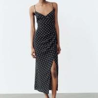 Vestido de Luna Retro Francés Falda Larga con Cintura Ajustada Estilo Americano y Europeo - details 1