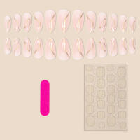 Ultraflexibles uñas falsas de almendra roja Duración larga, perfectas para mujeres y chicas, artículo de belleza - details 1
