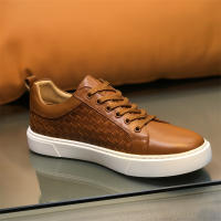 Zapatos de cuero tejidos a mano, zapatos de estilo británico para hombres - details 3