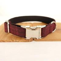 Collar personalizado mascotas, accesorio fibra para cachorros, Correa con placa de identificación y grabado gratis - details 4