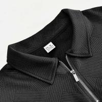 24 polos informales sueltos de manga larga con cuellos y cremalleras, adecuados para la moda masculina transfronteriza en otoño - details 23