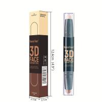 Corrector de ojos en barra de doble punta de 2 colores, corrector de color, resaltador de contorno, sombra facial y barra de maquillaje bronceada - details 3