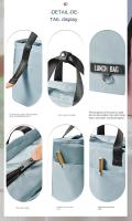 Fiambrera Bento con aislamiento para mujer, de gran capacidad bolsa térmica con cremallera para almacenamiento de alimentos, contenedor para viaje, Picnic - details 6