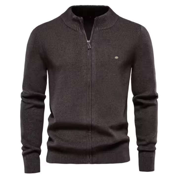 Suéter de lana casual de moda para hombre, suéter de punto - 1