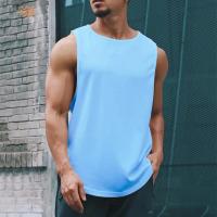 Summer Gym Tank Top Men Mesh Clothing Quick Dry Bodybuilding Sleeveless T Shirt Fitness Singlets Basketball Sports Muscle Vest - details 12