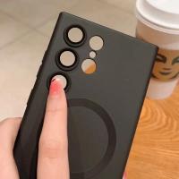 Funda de silicona suave de lujo con carga inalámbrica para Samsung Galaxy S22, S21, S23, S24, S25 Ultra Plus Fe, cubierta mate a prueba de golpes - details 10