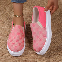 Zapatos informales de suela gruesa para mujer, zapatillas veraniegas versátiles con lentejuelas, a la moda, vulcanizados, 2024 - details 5