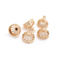 Colgantes de borlas con más agujeros de latón para mujer, Color oro de 18K, suministros para hacer joyería Diy de alta calidad, accesorios para pendientes - details 7