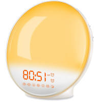 Reloj despertador Bluetooth, Reloj despertador del amanecer, Simulación de amanecer / atardecer con luz de despertador, 17 luces - details 8