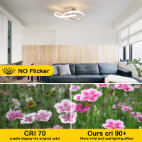 Goeco Luz de Techo LED Blanca 30W Aluminio Luz Blanca Cálida 3000K Iluminación Interior para Sala de Estar Montaje Directo - details 3