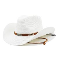 Sombrero de Vaquero de Ala Ancha Estilo Occidental de Paja para Hombres y Mujeres - details 7