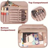 Bolsa de Cosméticos de Viaje Ligera con Cierre de Cremallera Múltiples Bolsillos para Almacenamiento de Maquillaje Regalo Perfecto - details 3